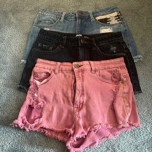 Three pairs of shorts
